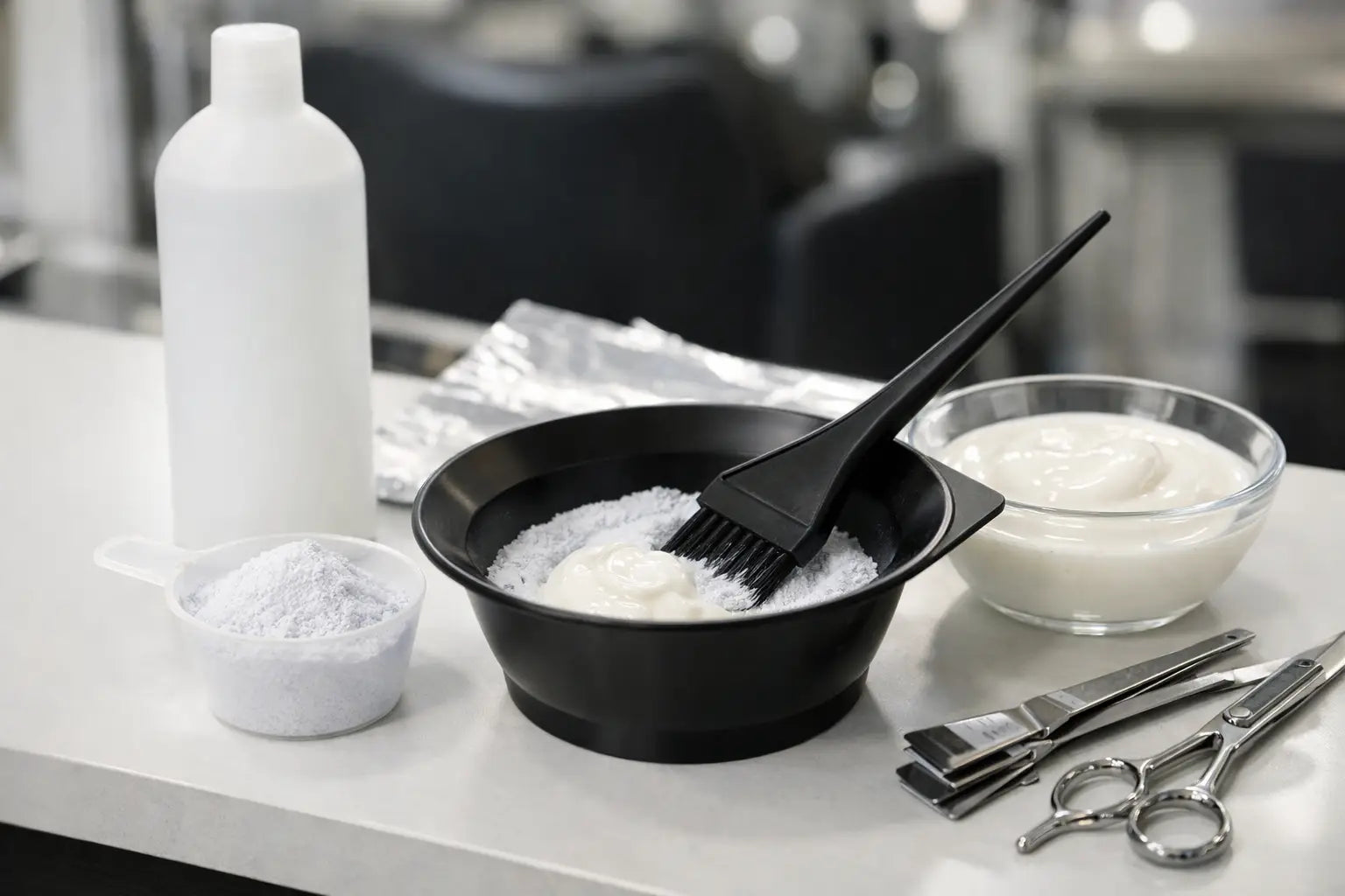 Professional Bleach Mixing Guide for Salon Color