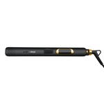 V2PRO professional titanium flat iron with digital temperature display and sleek black and gold design